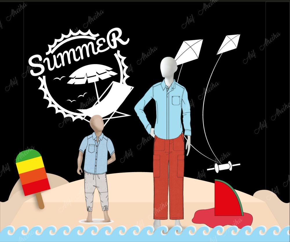 Summer Window Display Option-1-Details