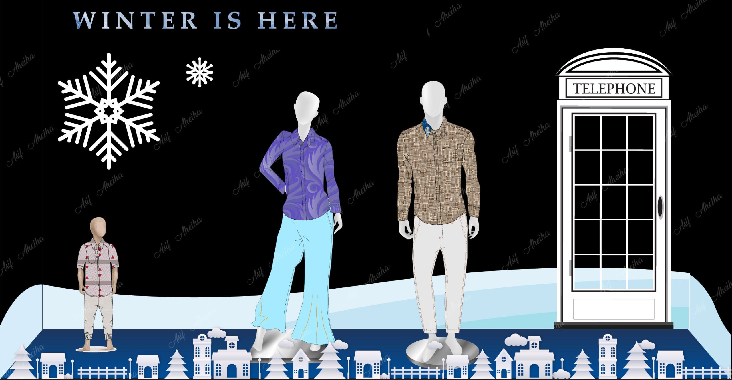Winter Window Display